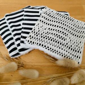Lot de 4 débarbouillettes tissu breton