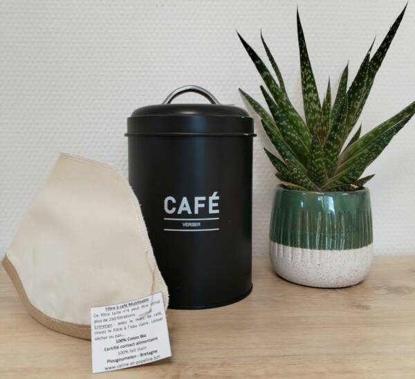 café filtre réutilisable fait main bretagne zero dechet