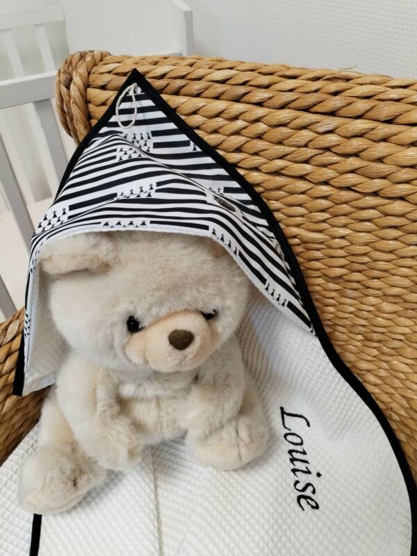 cape de bain tissu breton
