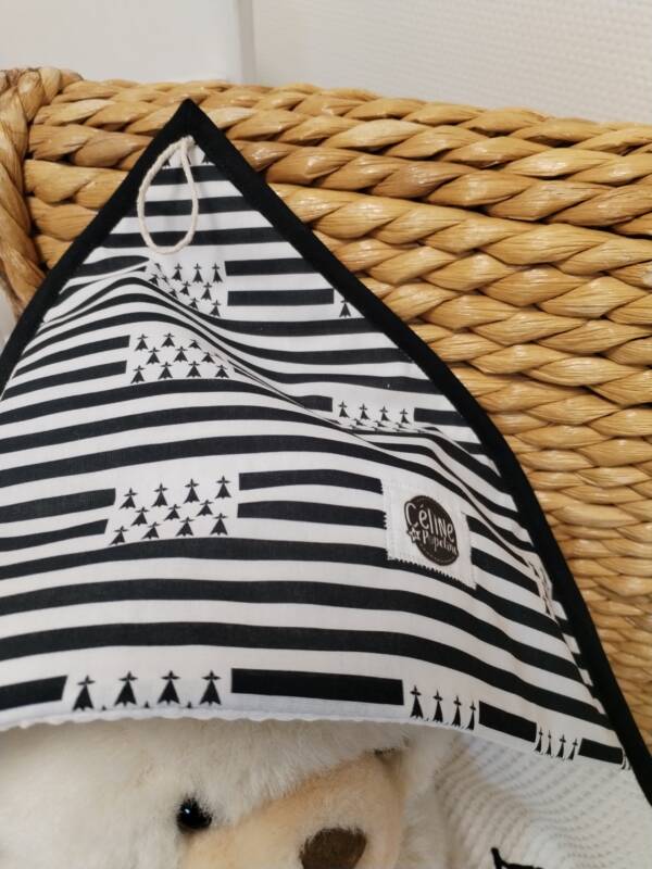 cape de bain tissu breton fait main