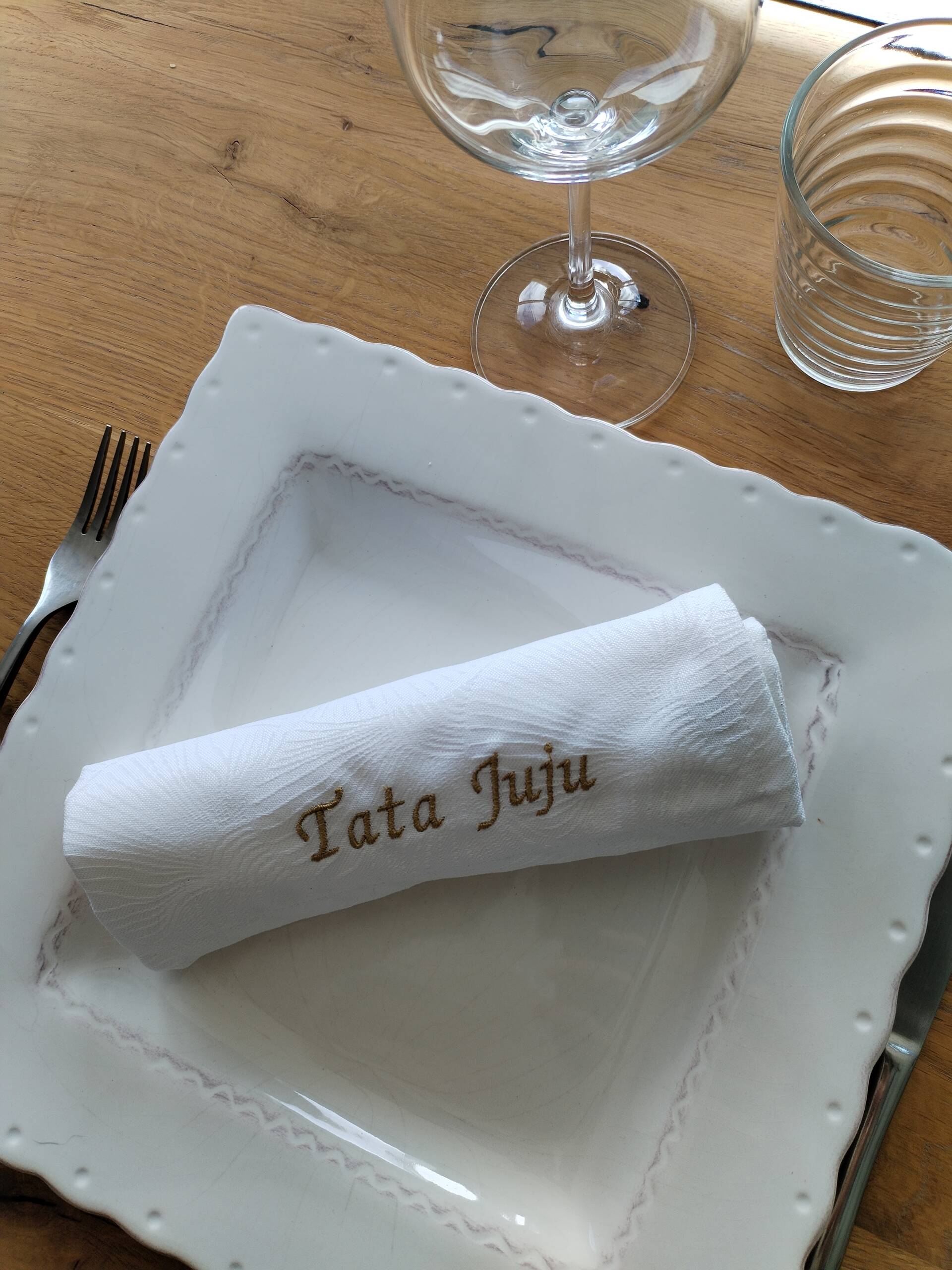 serviette de table personnalisée – Image 3