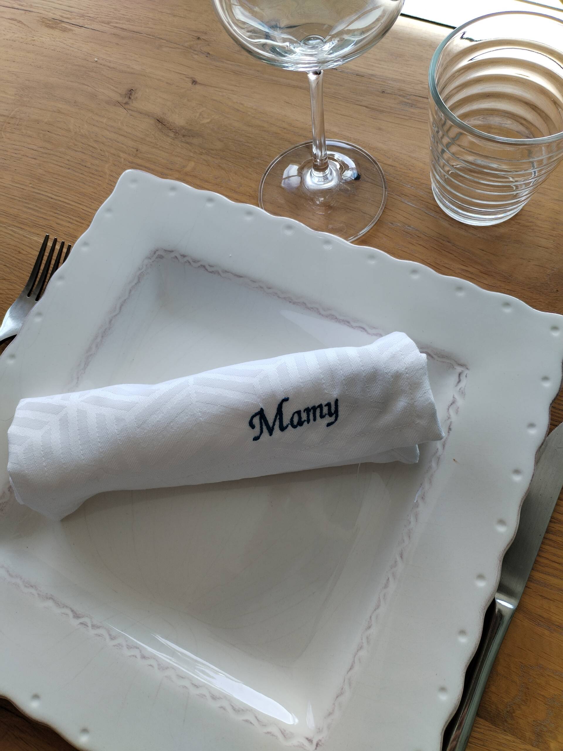 serviette de table personnalisée – Image 4