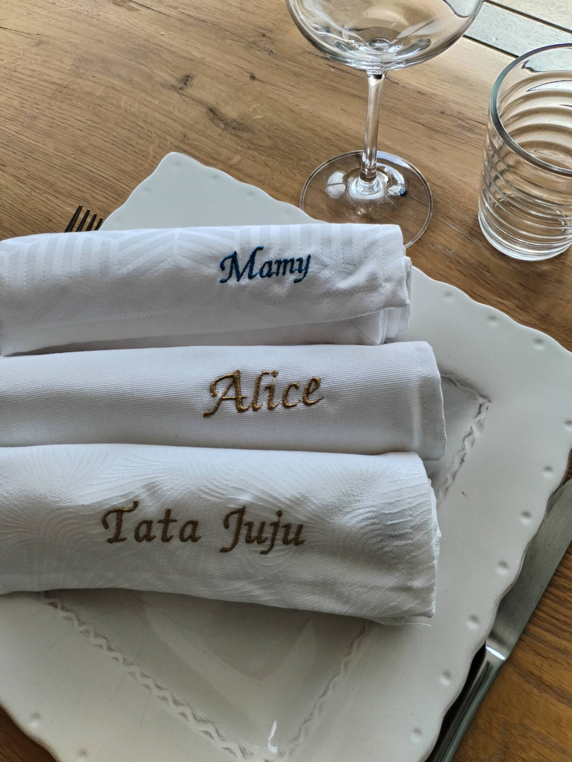 serviette de table personnalisée – Image 2
