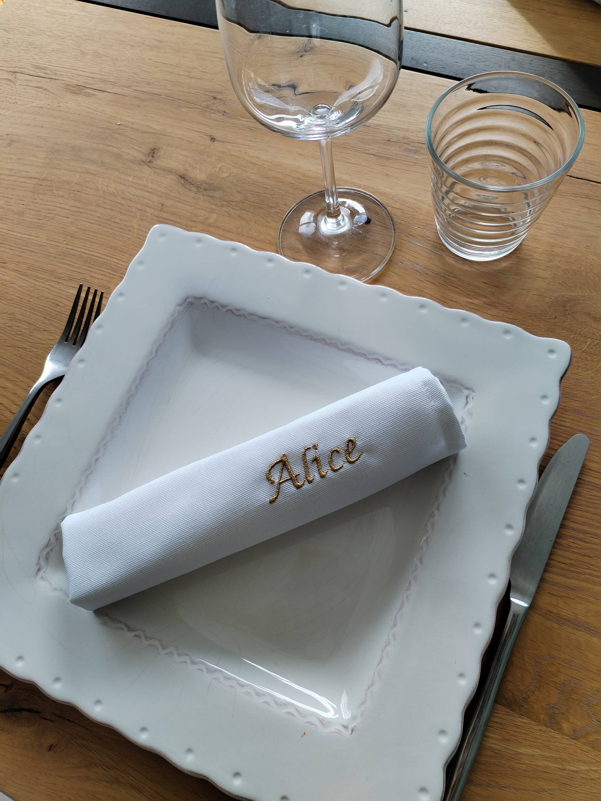 serviette de table personnalisée – Image 7