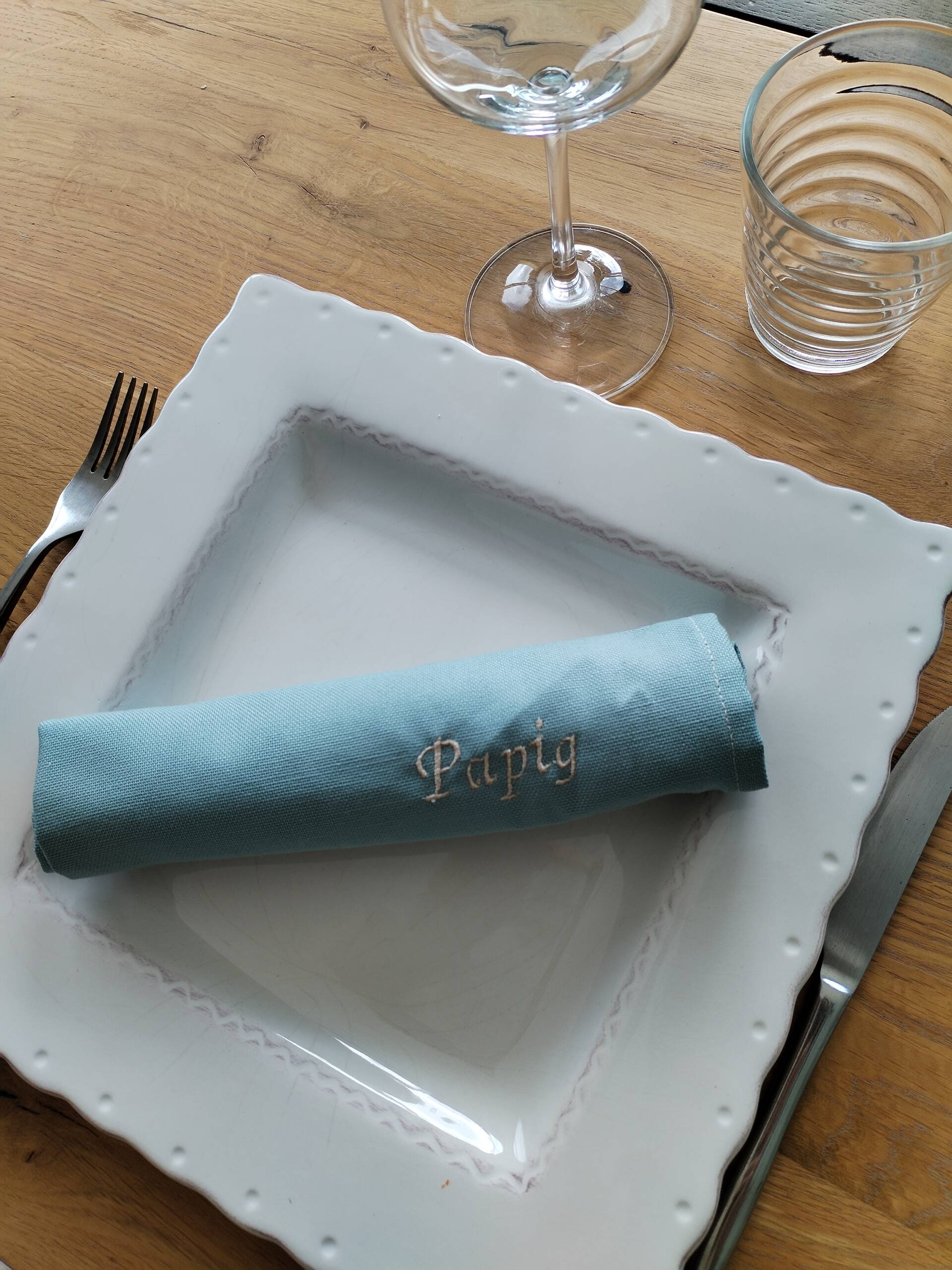 serviette de table personnalisée – Image 10