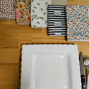 serviette de table personnalisée